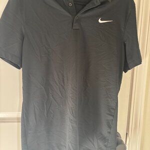Black Nike dri fit polo